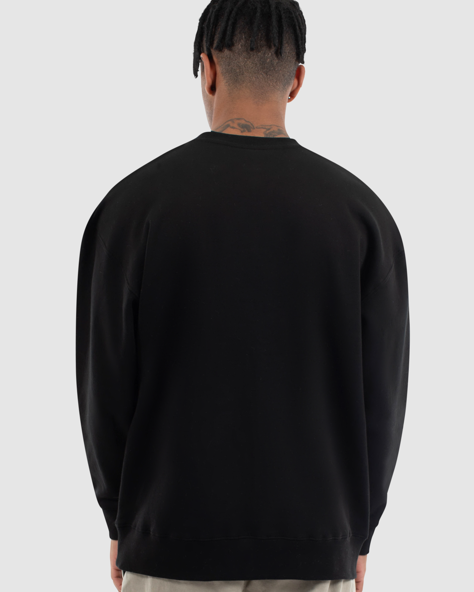EXCHANGE PANEL CREW SWEAT - BLACK FOREST/GREEN