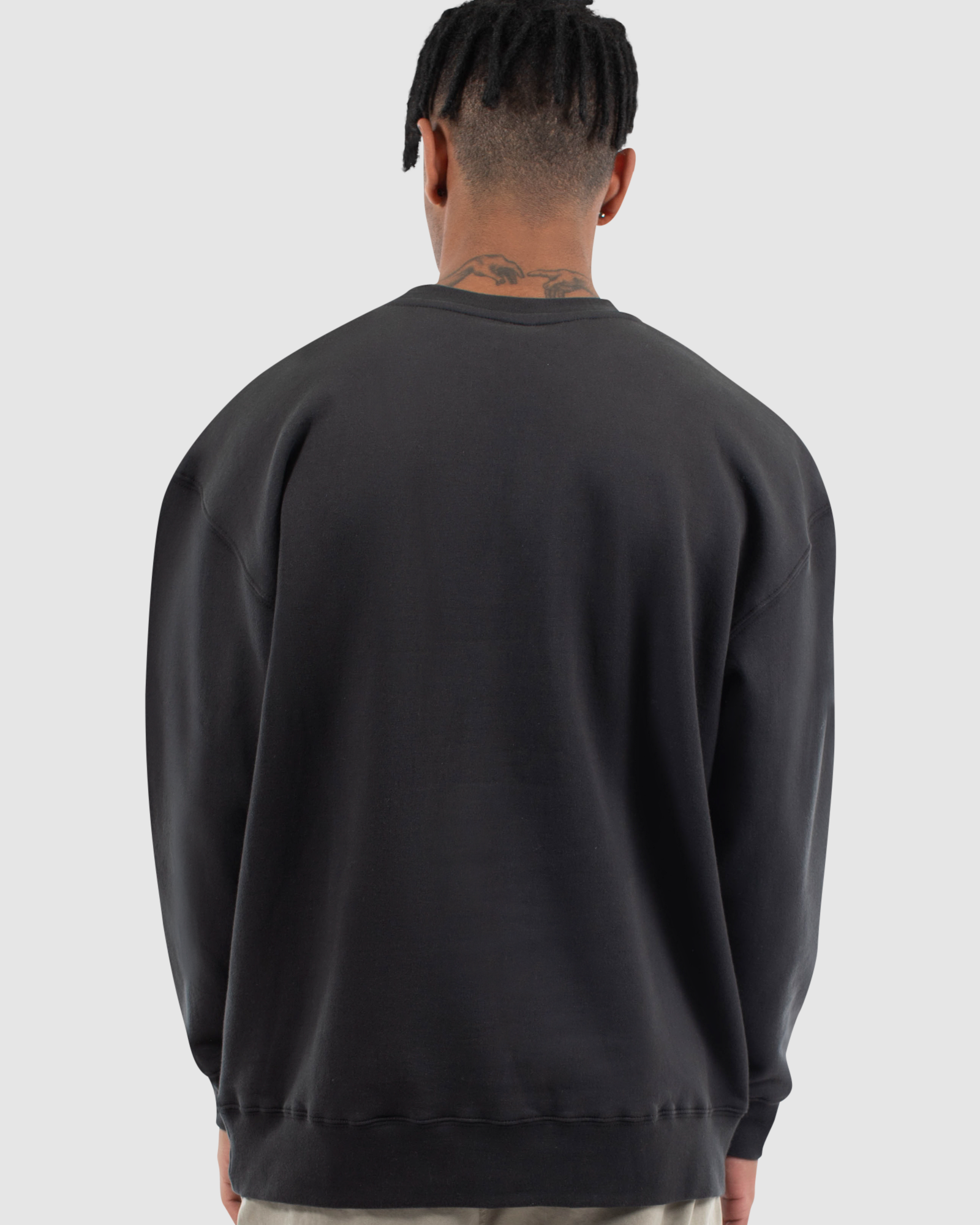 TARMAC CREW SWEAT - FADED BLACK