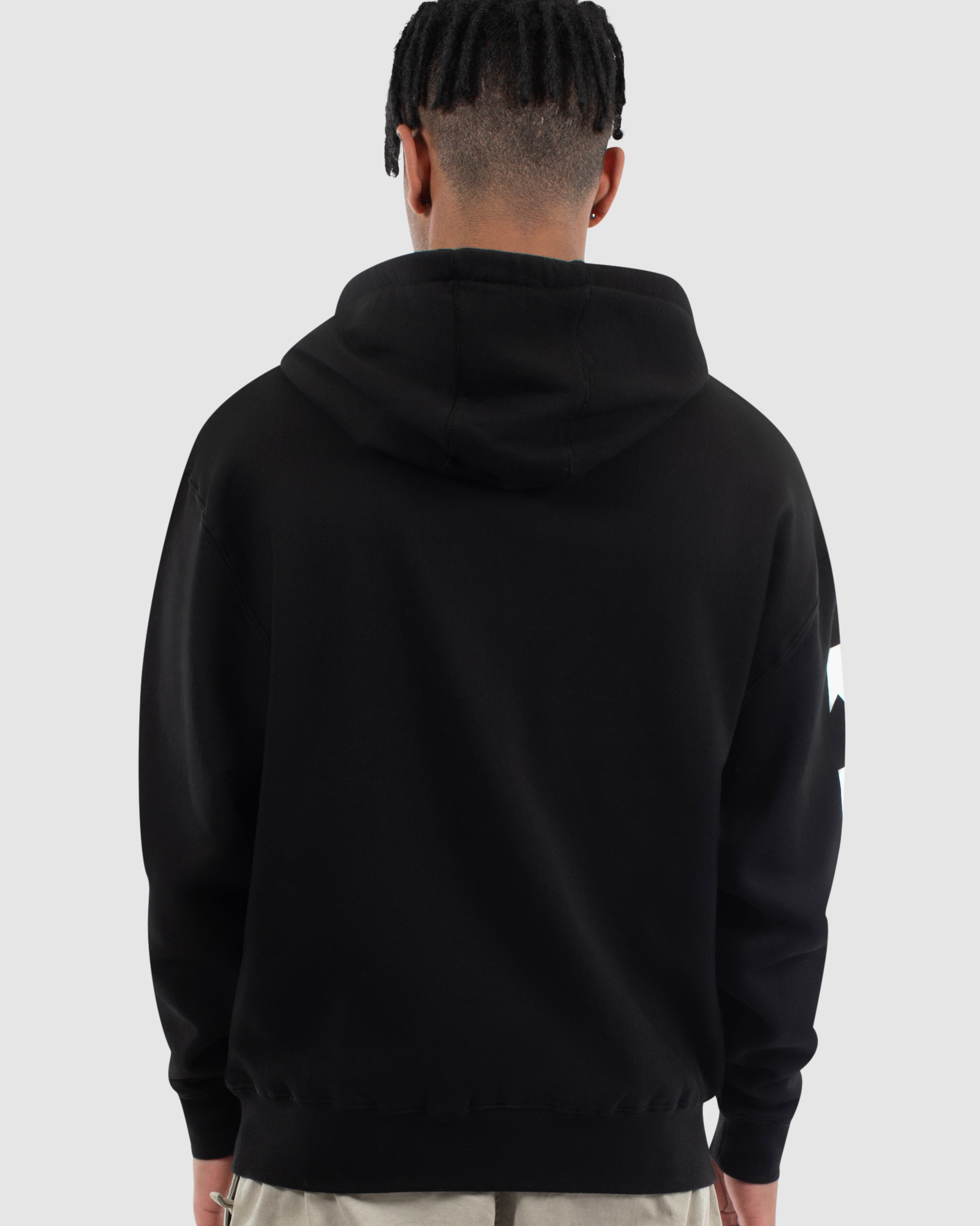 SLIPSTREAM 1/4 ZIP HOOD SWEAT - BLACK