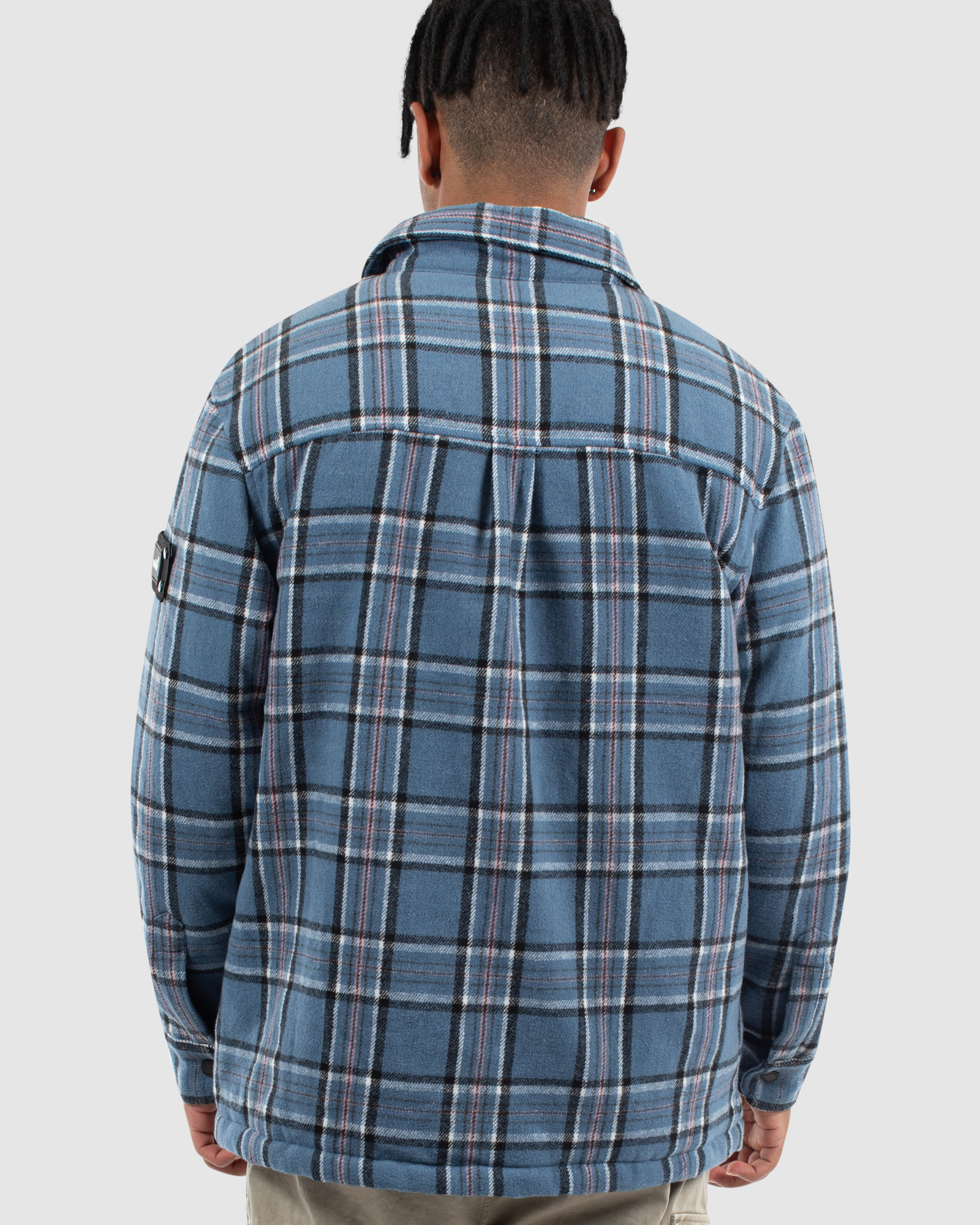 TUNNEL CHECK OVERSHIRT - BLUE