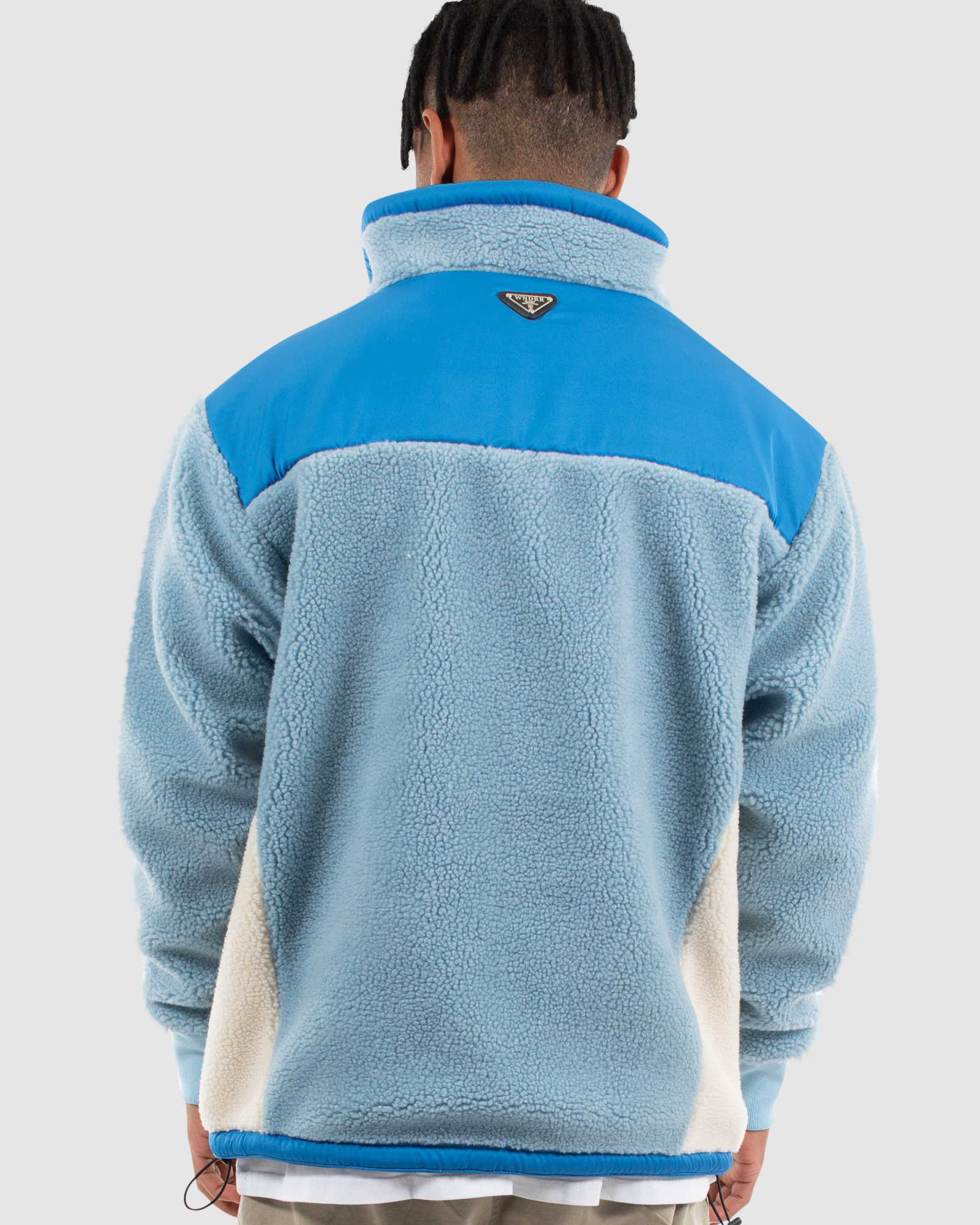 PARLAY SHERPA JACKET - BLUE/OFF WHITE