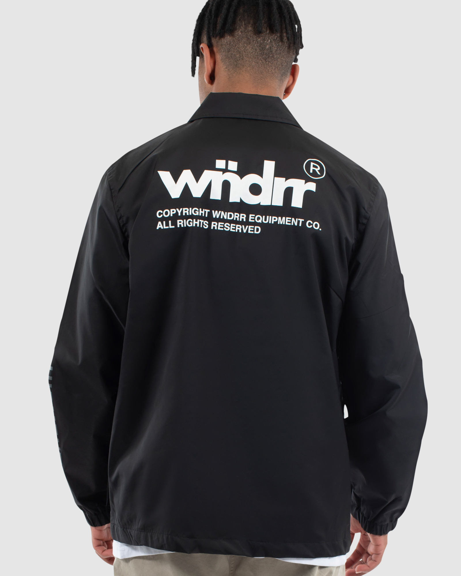 INLINE COACH JACKET - BLACK