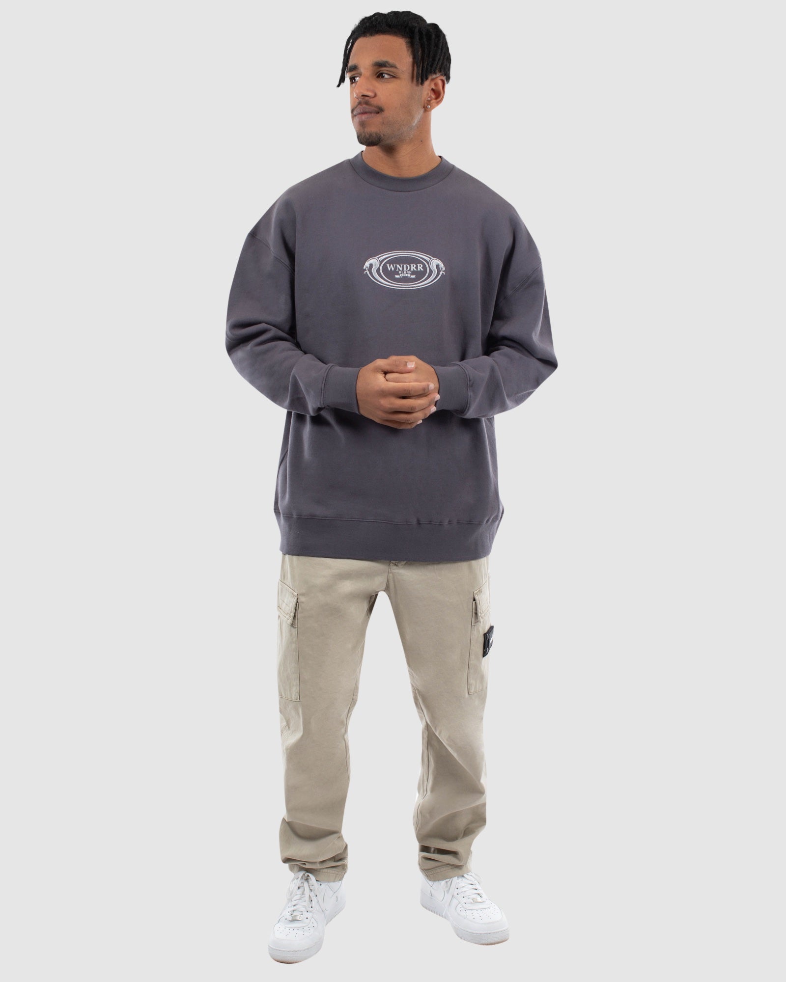 TAHU CREW SWEAT - CHARCOAL