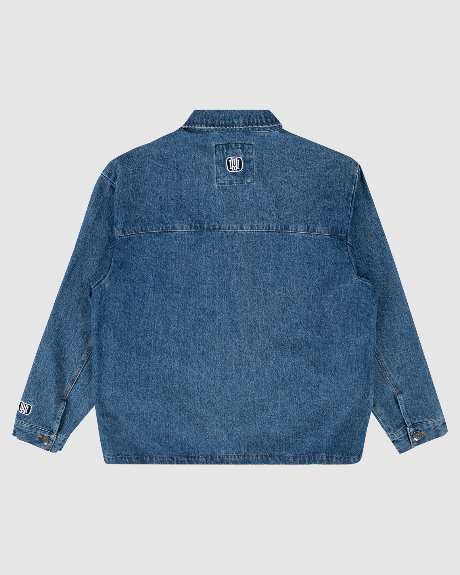 SCRIPT DENIM OVERSHIRT - BLUE