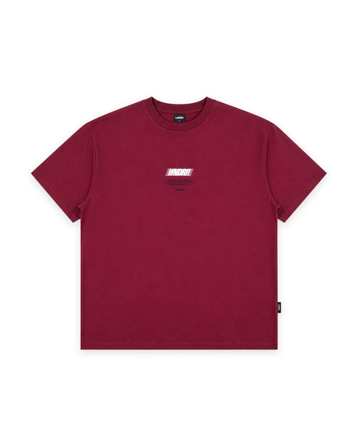 BORDERLESS BOX FIT TEE - BLOOD RED