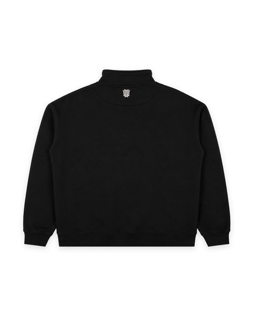 KARNAGE 1/4 ZIP SWEAT - BLACK