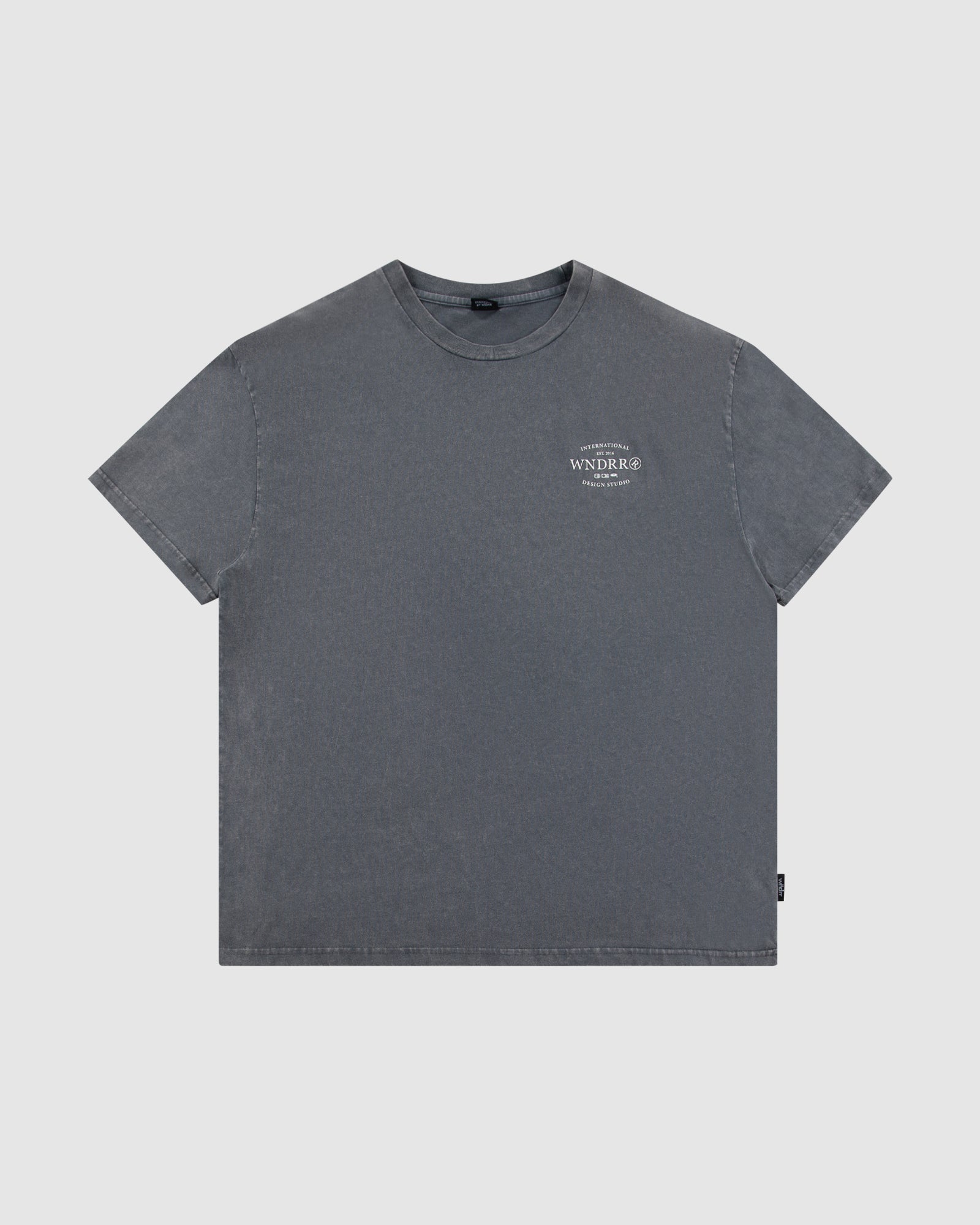 SHERIFF BOX FIT TEE - WASHED GREY