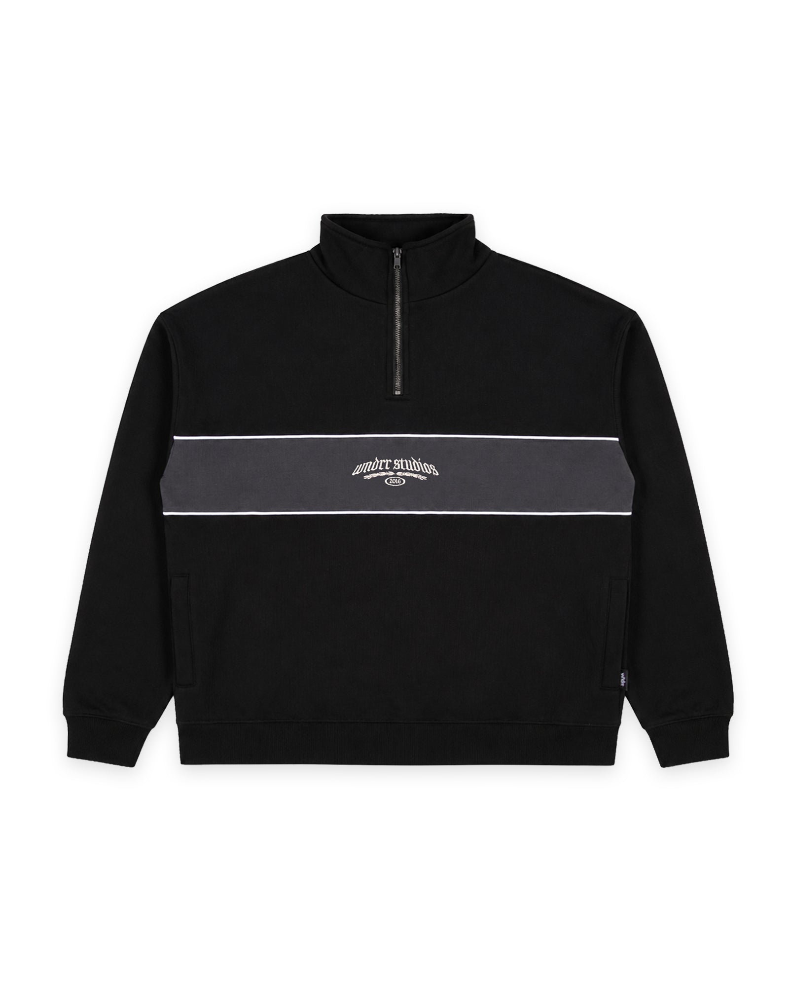 KARNAGE 1/4 ZIP SWEAT - BLACK