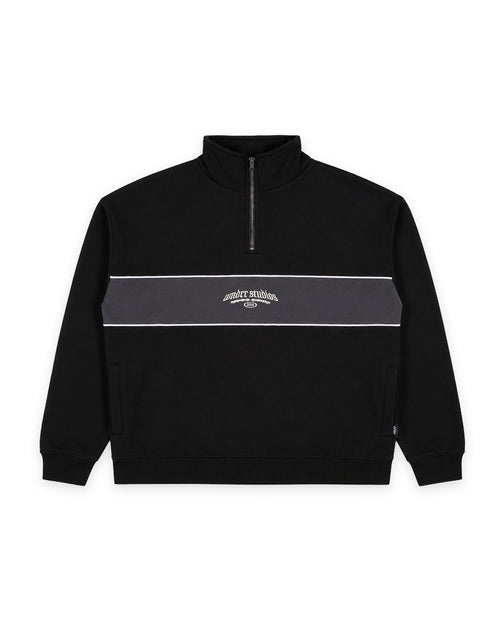 KARNAGE 1/4 ZIP SWEAT - BLACK