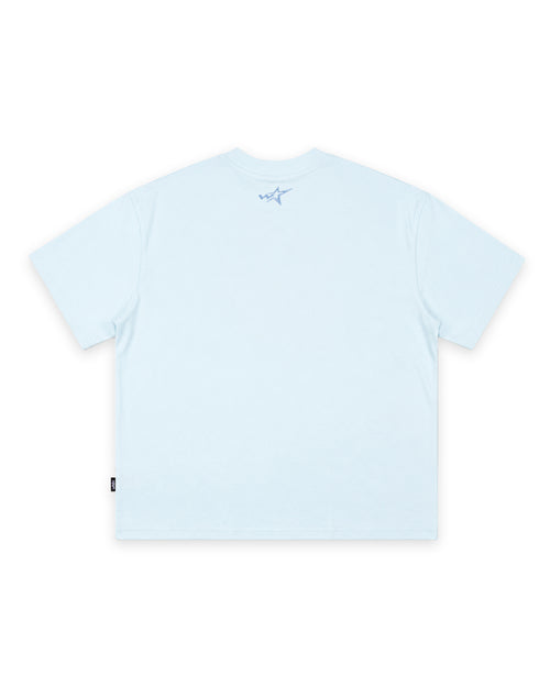 FIVE POINT HEAVY WEIGHT TEE - BABY BLUE
