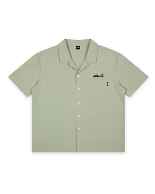 SCRIPT S/S SHIRT - OLIVE