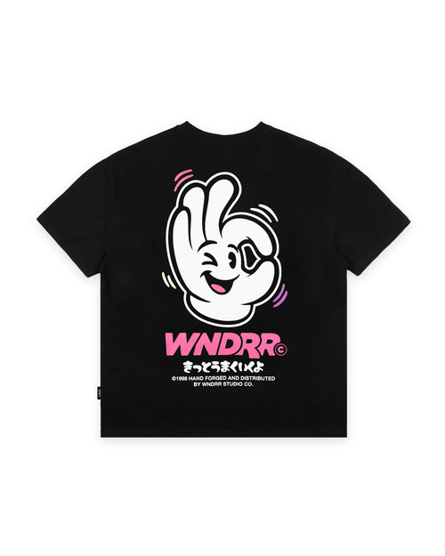 I'M SURE BOX FIT TEE - BLACK