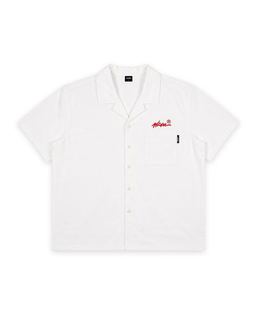 SCRIPT S/S SHIRT - WHITE