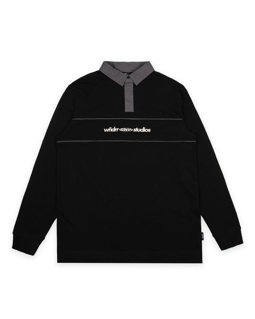 GLOBE RUGBY POLO - BLACK