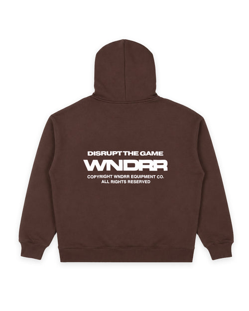REFRAIN HOOD SWEAT - BROWN