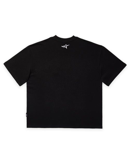 FIVE POINT HEAVY WEIGHT TEE - BLACK