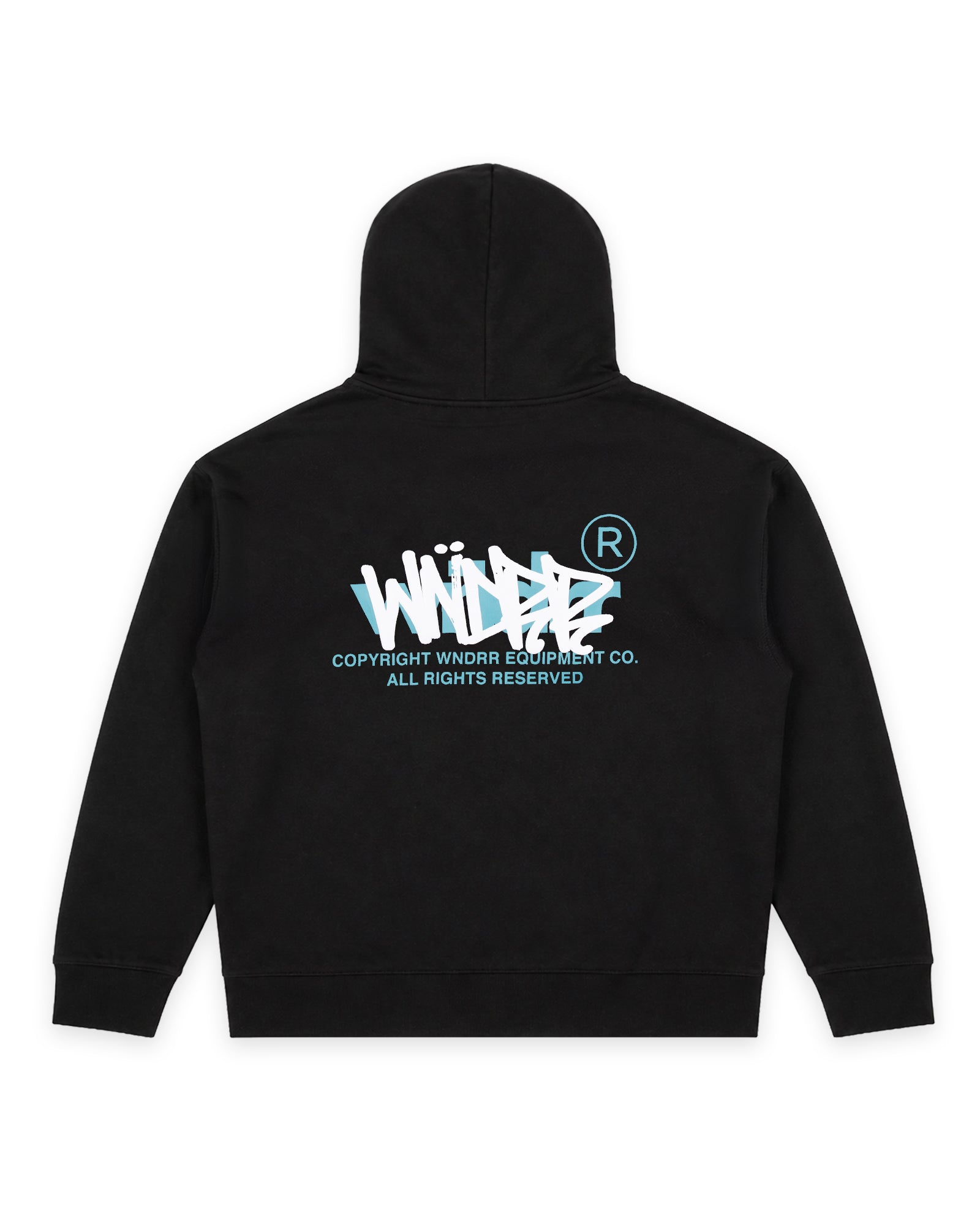TAGGED HOOD SWEAT - BLACK