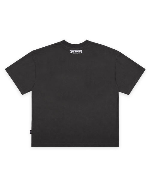 PULSE HEAVY WEIGHT TEE - FADED BLACK