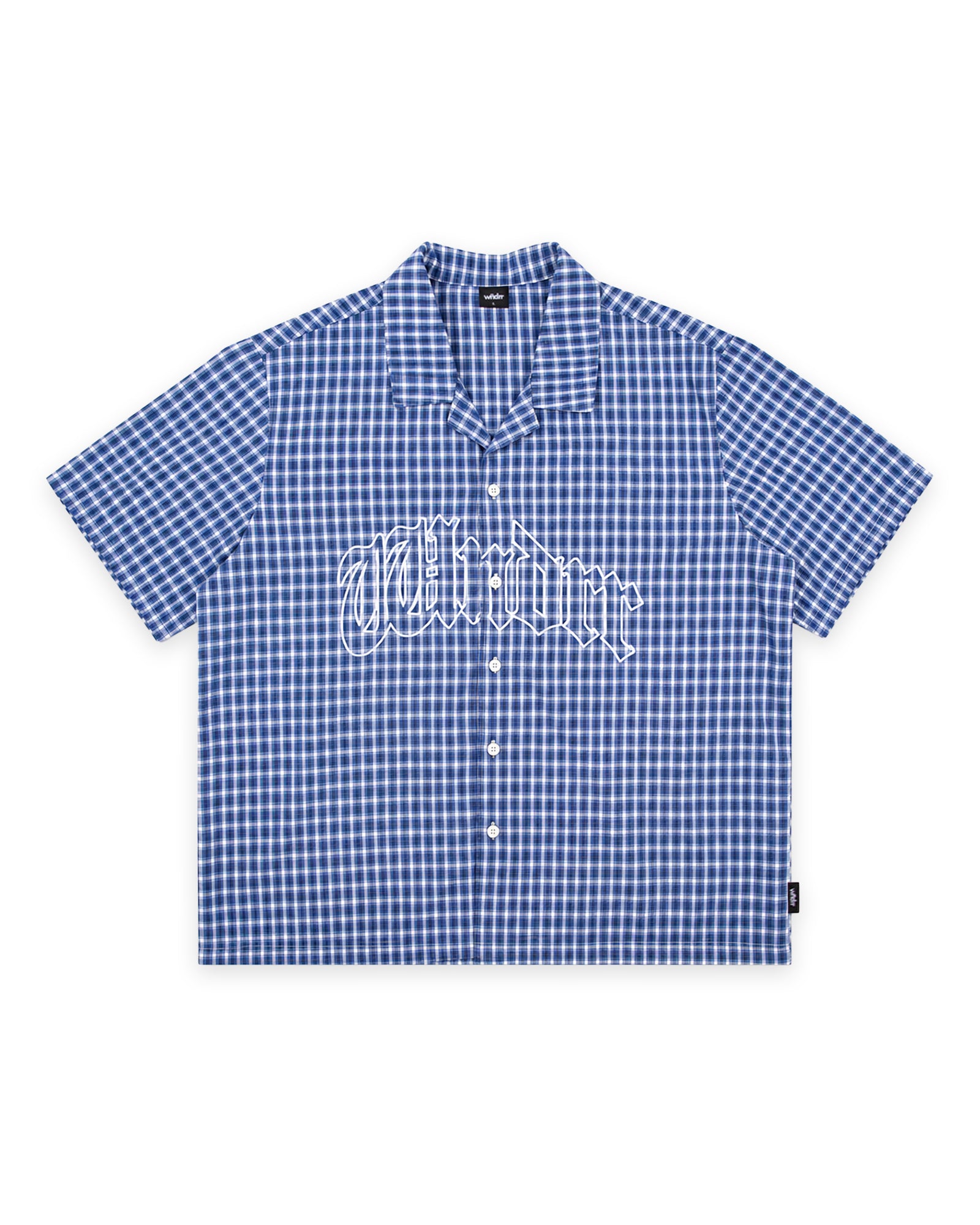 RETURN CHECK S/S SHIRT - BLUE/WHITE
