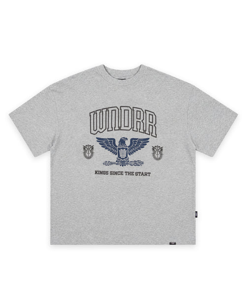 RIOT HEAVY WEIGHT TEE - GREY MARLE