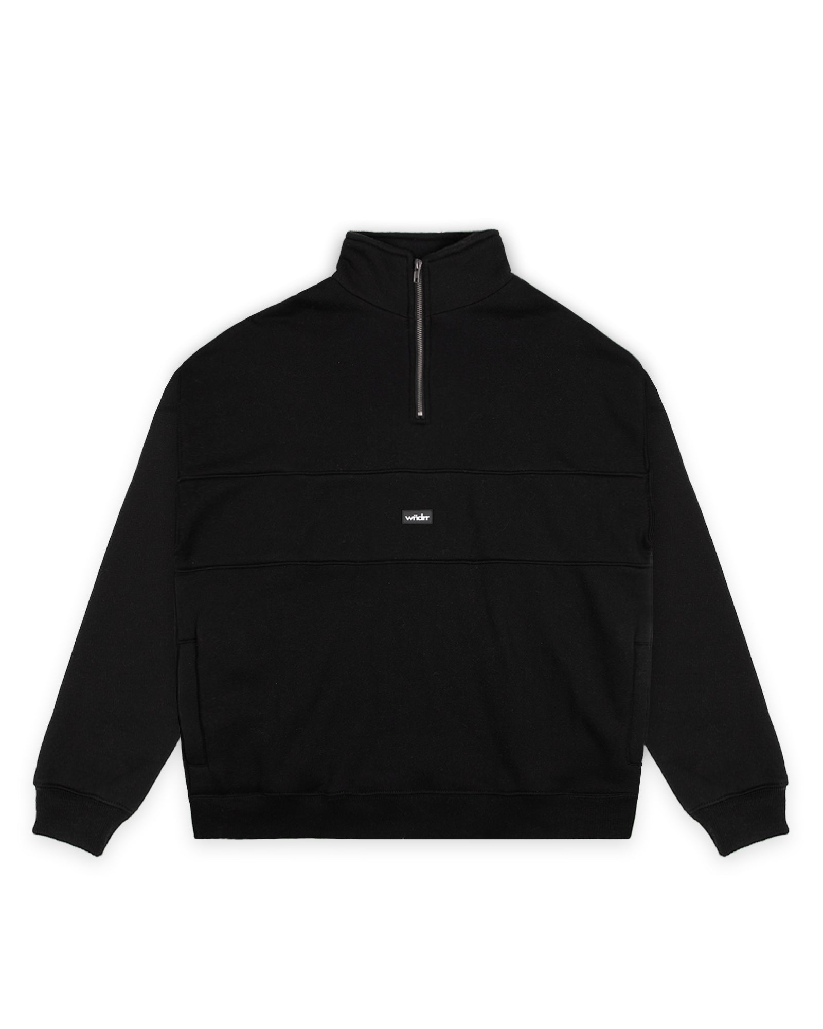 SOHO 1/4 ZIP SWEAT - BLACK