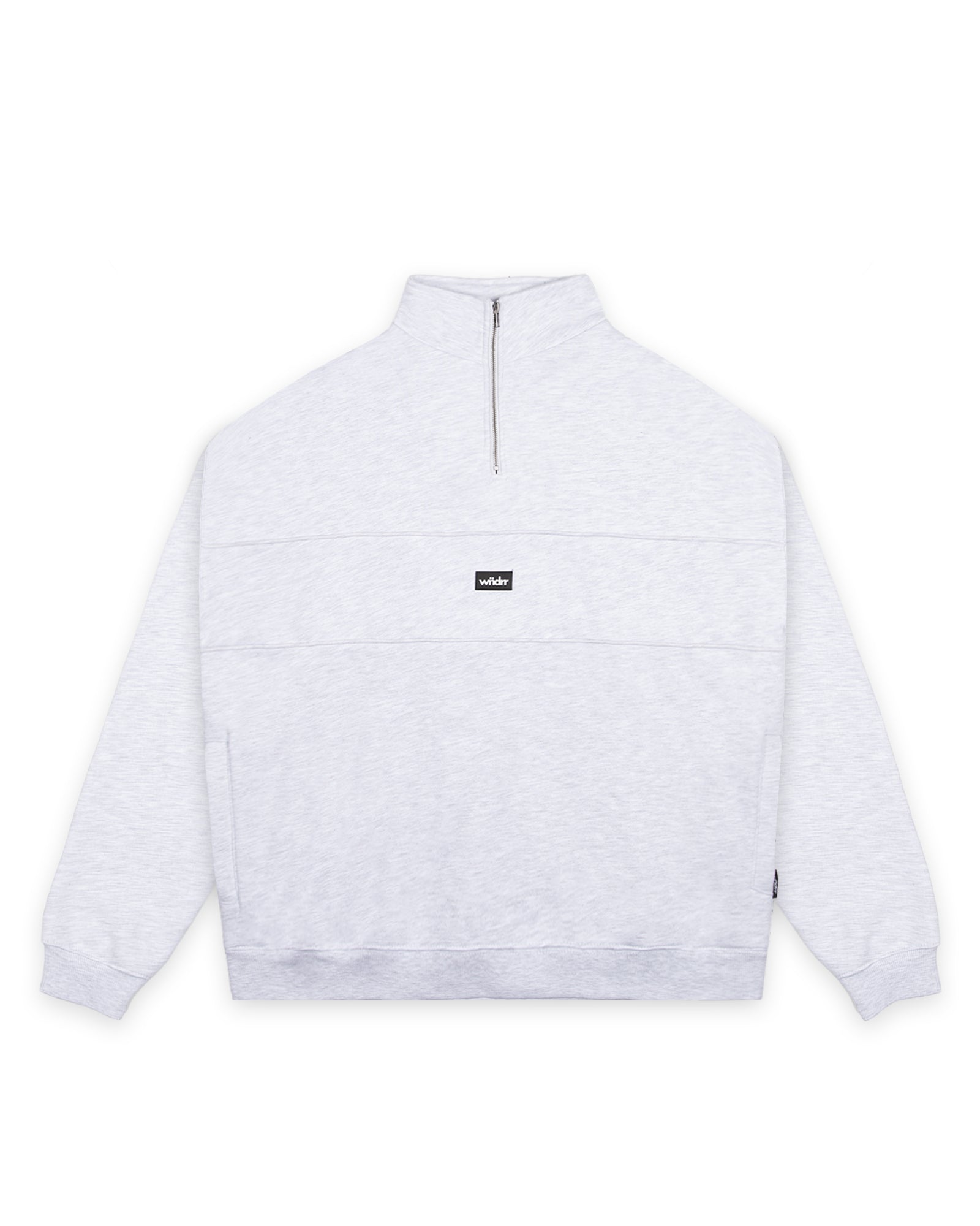 SOHO 1/4 ZIP SWEAT - WHITE MARLE