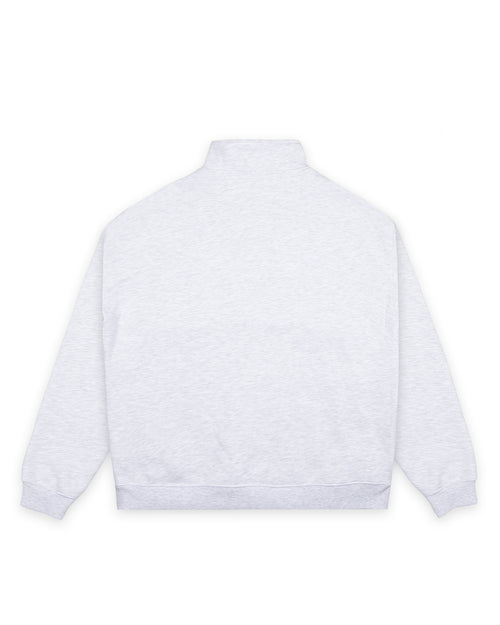 SOHO 1/4 ZIP SWEAT - WHITE MARLE