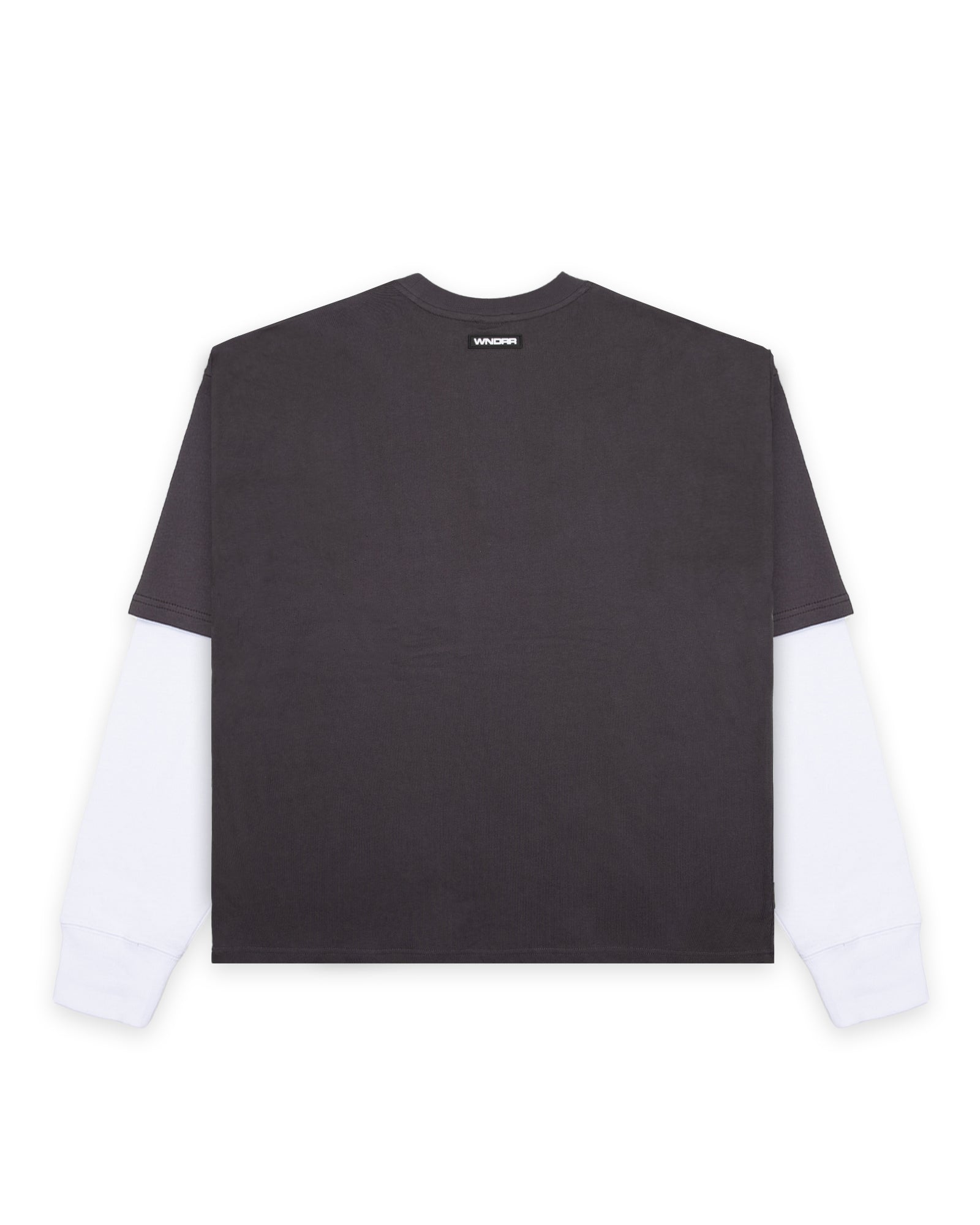 MOTIF LAYERED L/S TEE - CHARCOAL