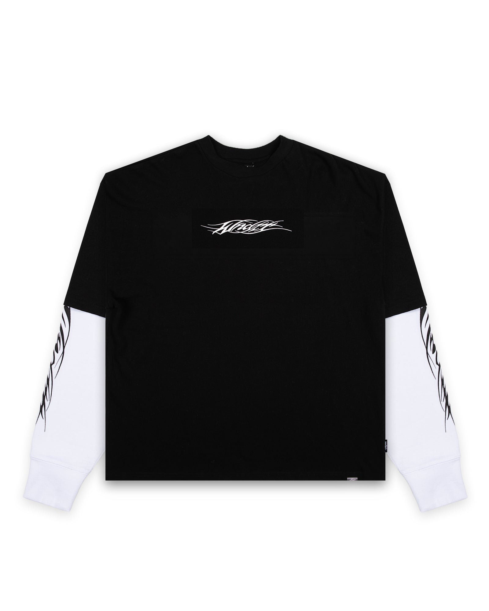 REAPER LAYERED  L/S TEE - BLACK