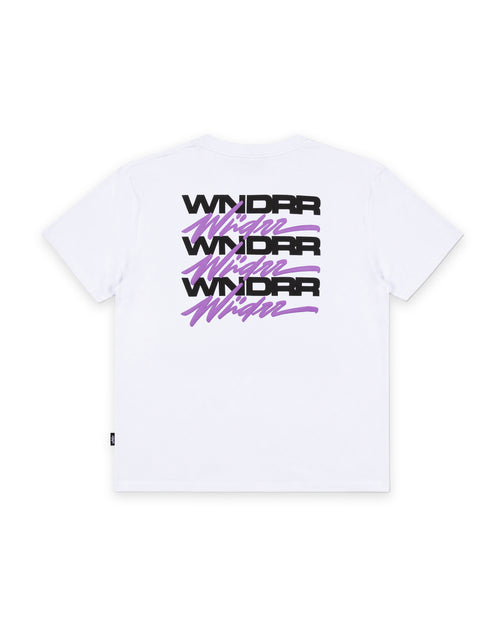 HEXED BOX FIT TEE - WHITE