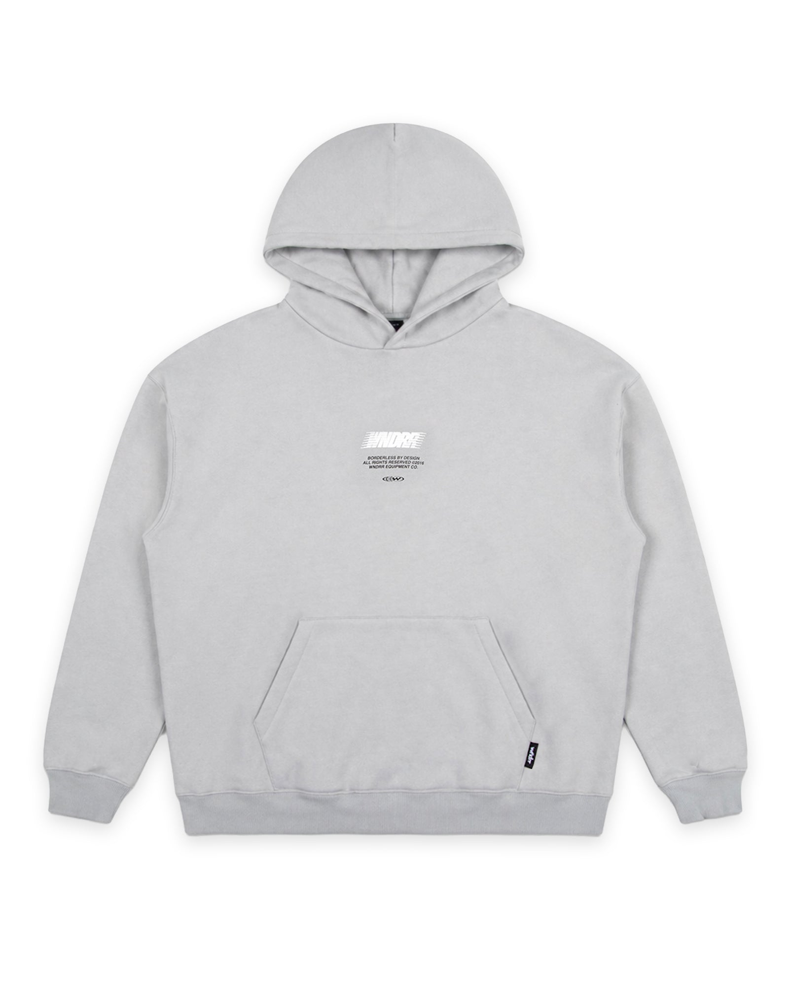 BORDERLESS HOOD SWEAT - CEMENT GREY