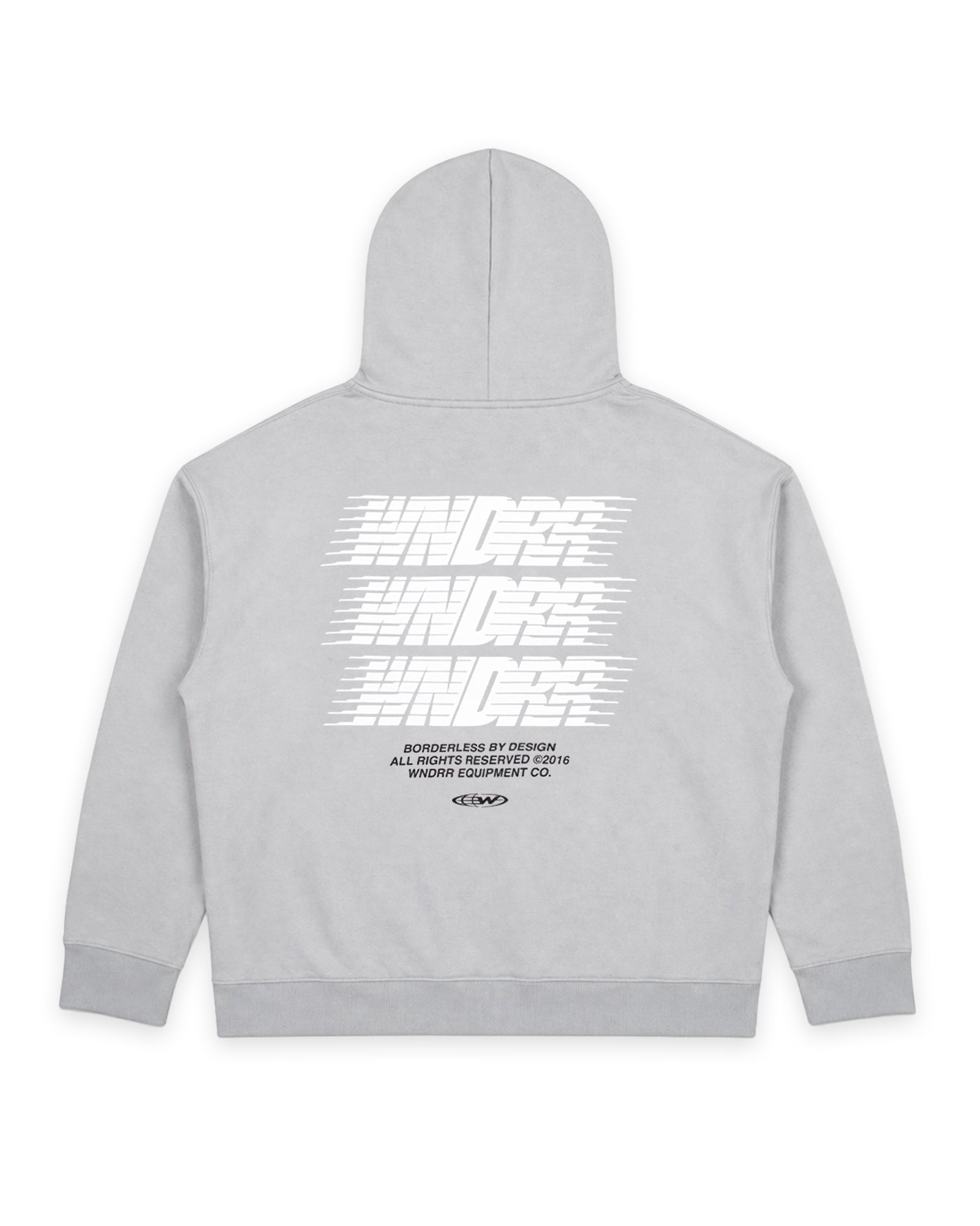 BORDERLESS HOOD SWEAT - CEMENT GREY