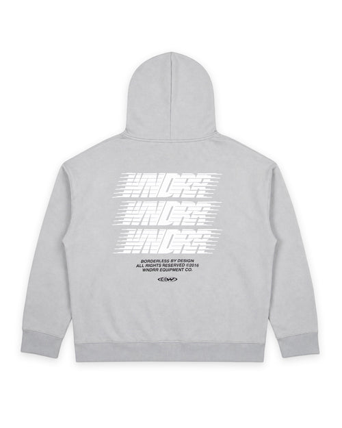 BORDERLESS HOOD SWEAT - CEMENT GREY