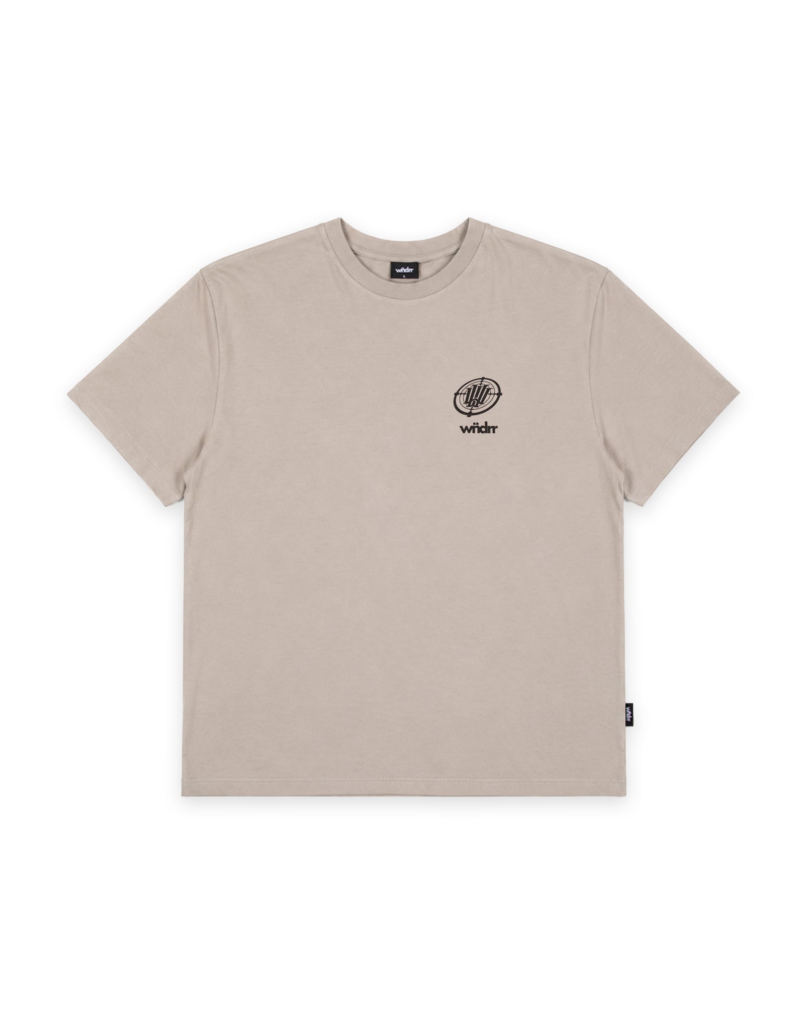 AIM POINT BOX FIT TEE - MOON GREY