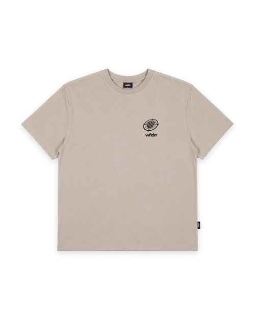 AIM POINT BOX FIT TEE - MOON GREY