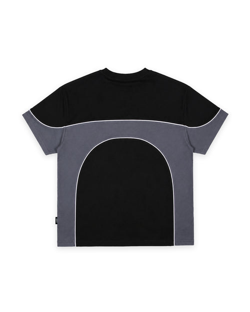 PALADIN PANEL BOX FIT TEE - BLACK/BLUE