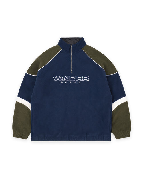KICKOFF 1/4 ZIP POLAR FLEECE SWEAT - NAVY/INK
