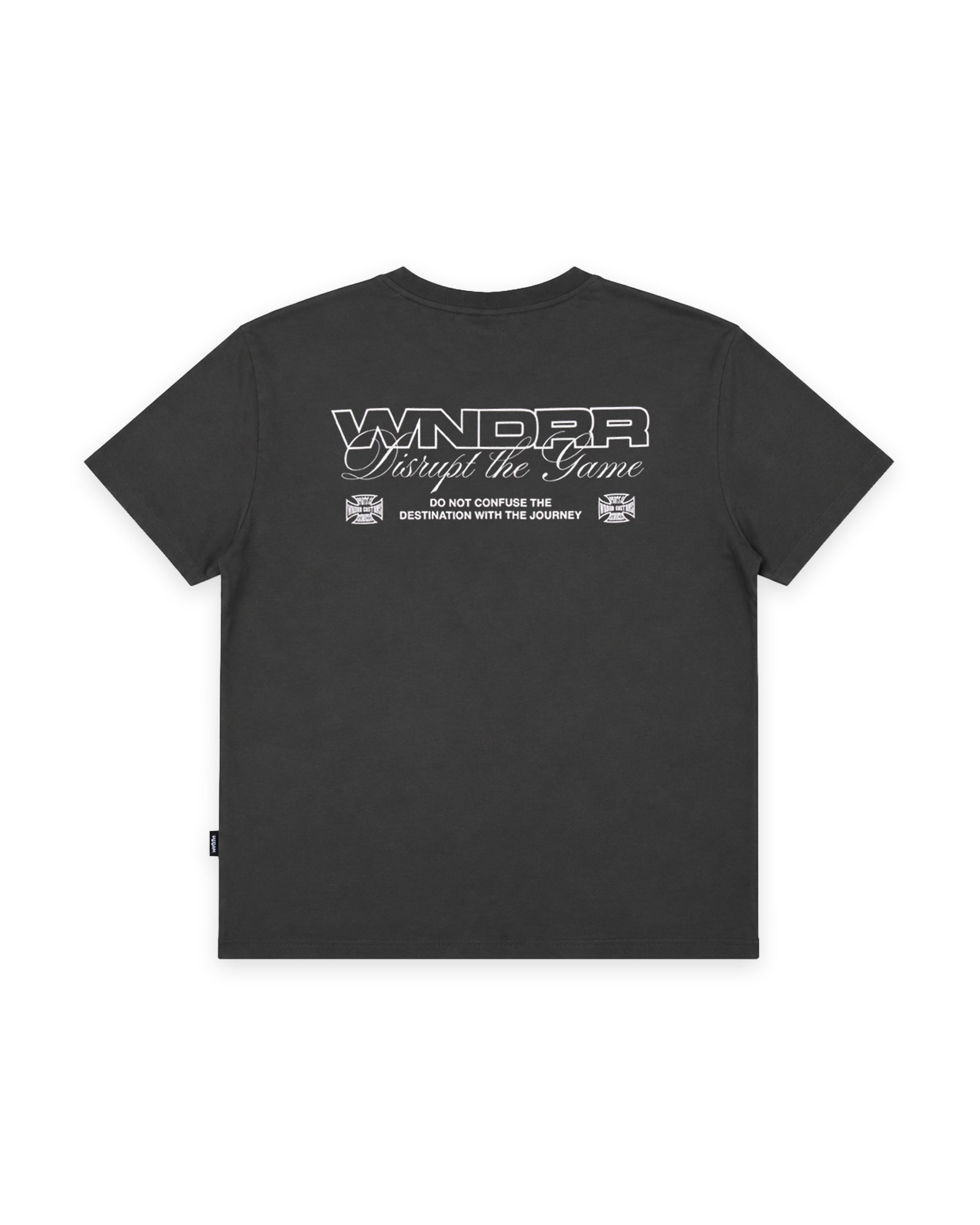 DISPLACE BOX FIT TEE - FADED BLACK