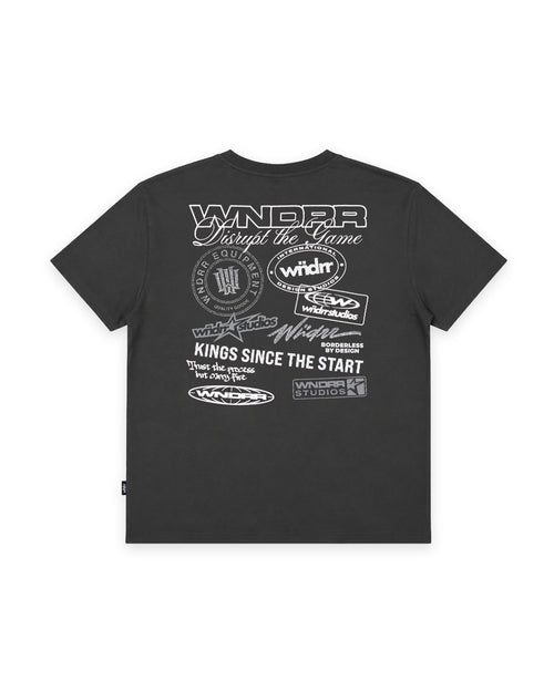 FACTION BOX FIT TEE - FADED BLACK
