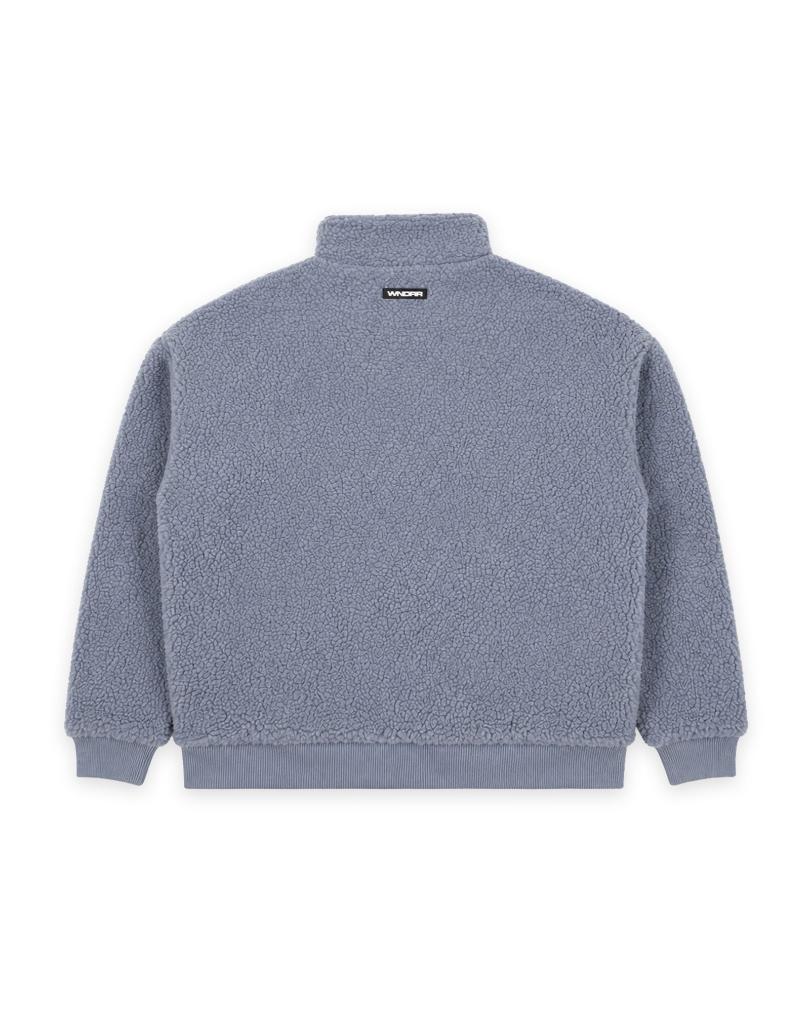 MOTIF 1/4 ZIP SHERPA FLEECE - BLUE