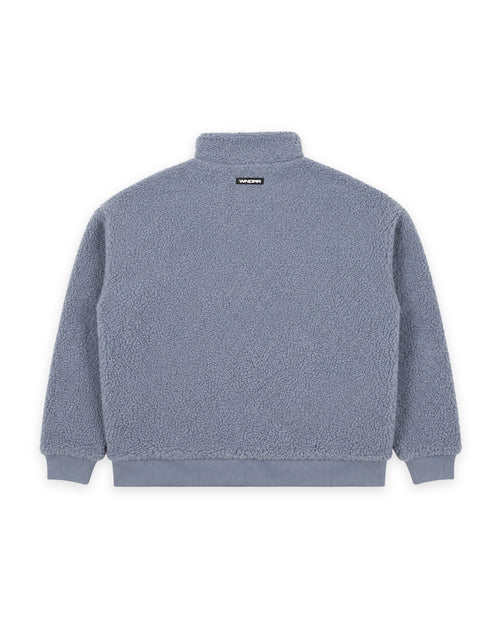 MOTIF 1/4 ZIP SHERPA FLEECE - BLUE