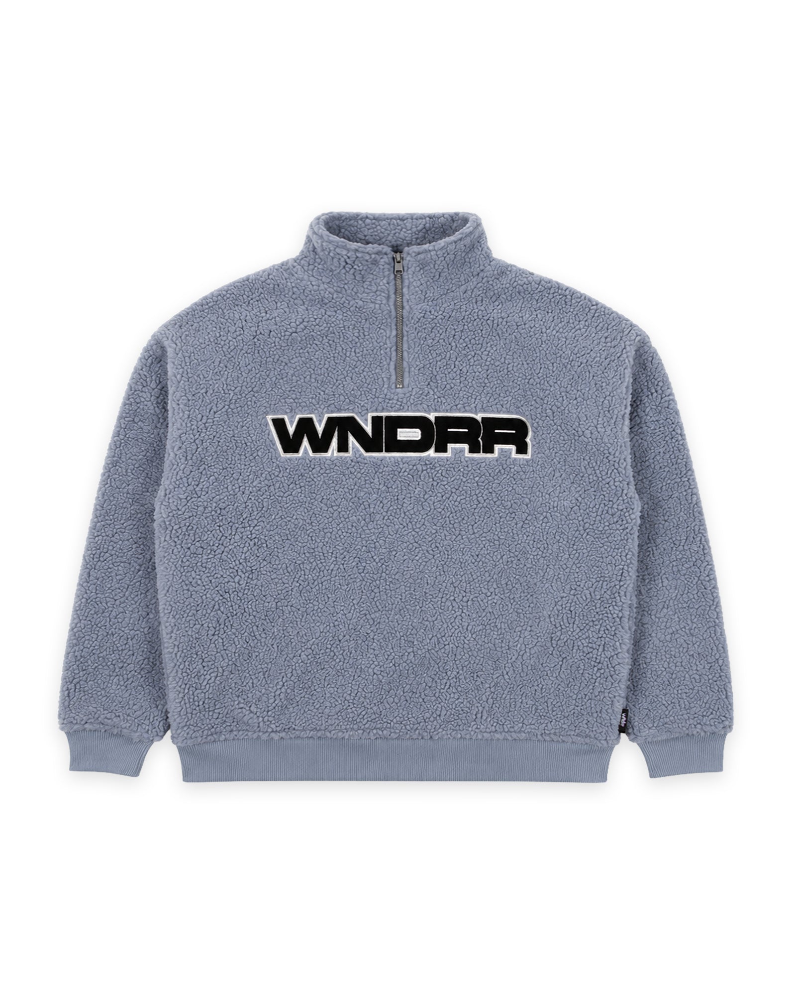 MOTIF 1/4 ZIP SHERPA FLEECE - BLUE