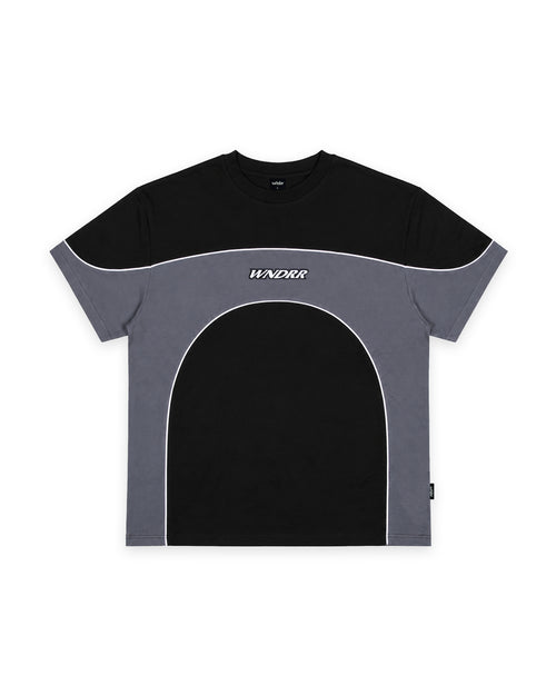 PALADIN PANEL BOX FIT TEE - BLACK/BLUE