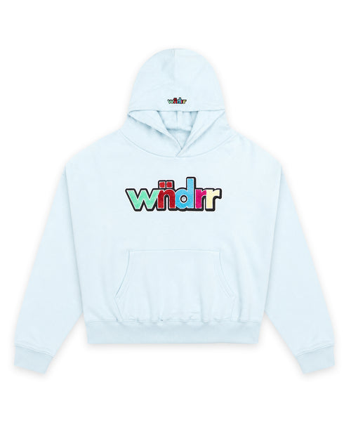 TINT BOX FIT HOOD SWEAT - BABY BLUE