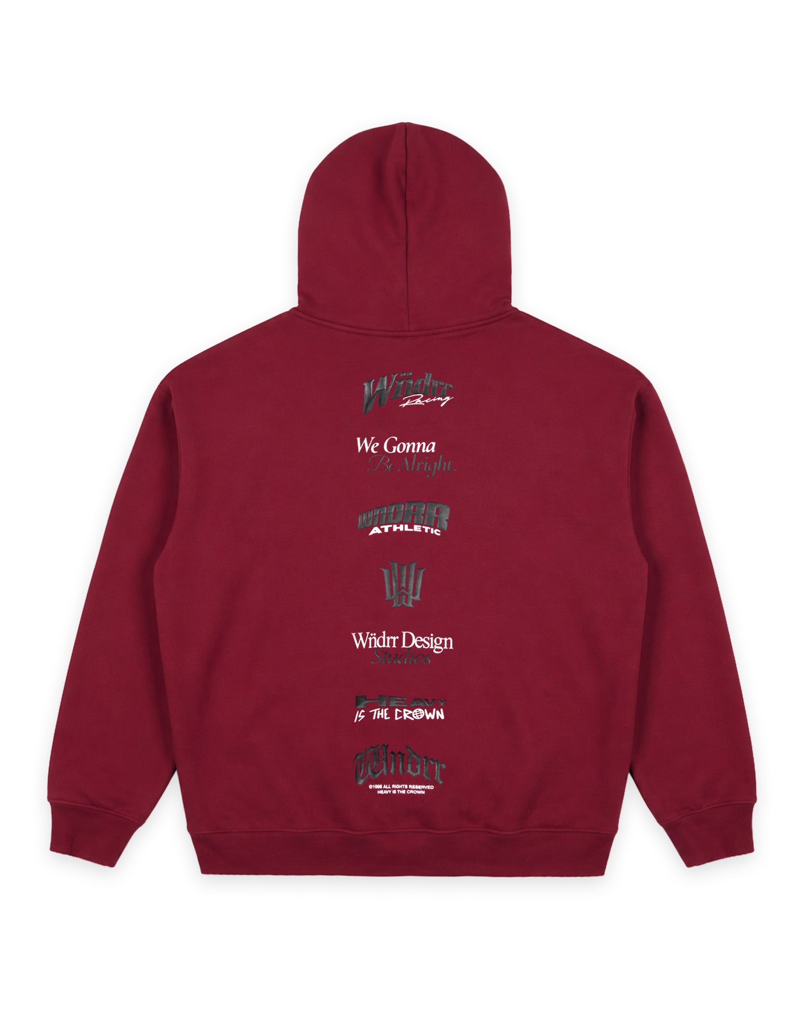COLLECTIVE HOOD SWEAT - BLOOD RED