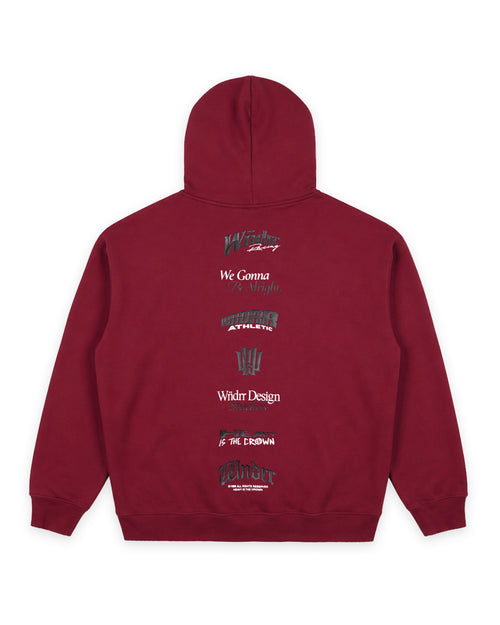 COLLECTIVE HOOD SWEAT - BLOOD RED
