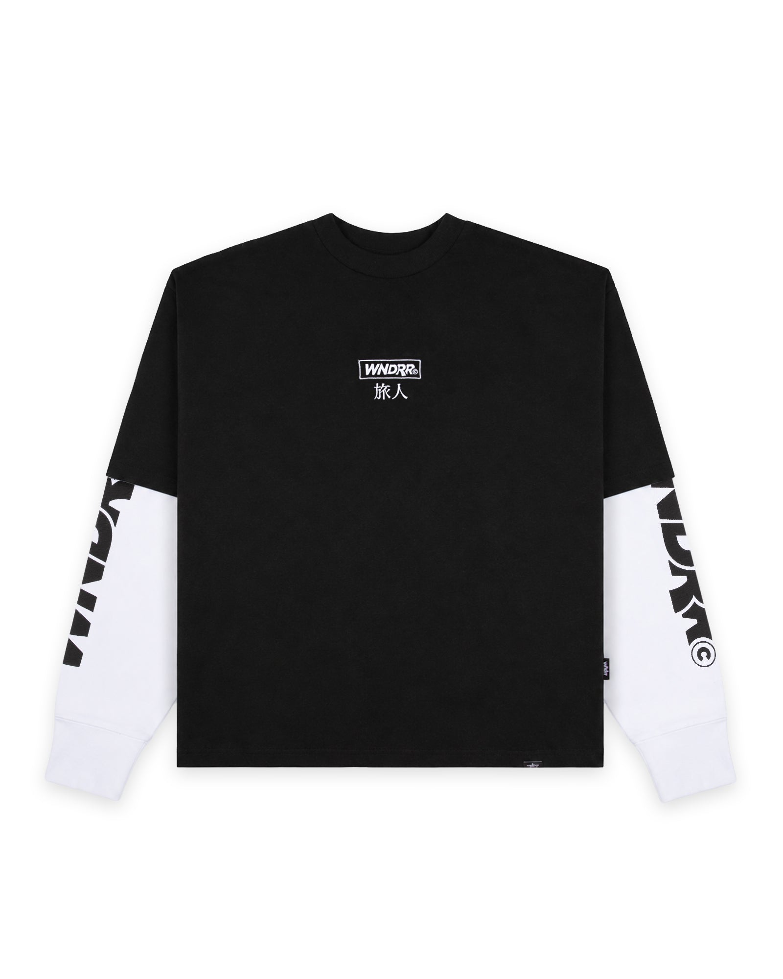 SHODO LAYERED L/S TEE - BLACK