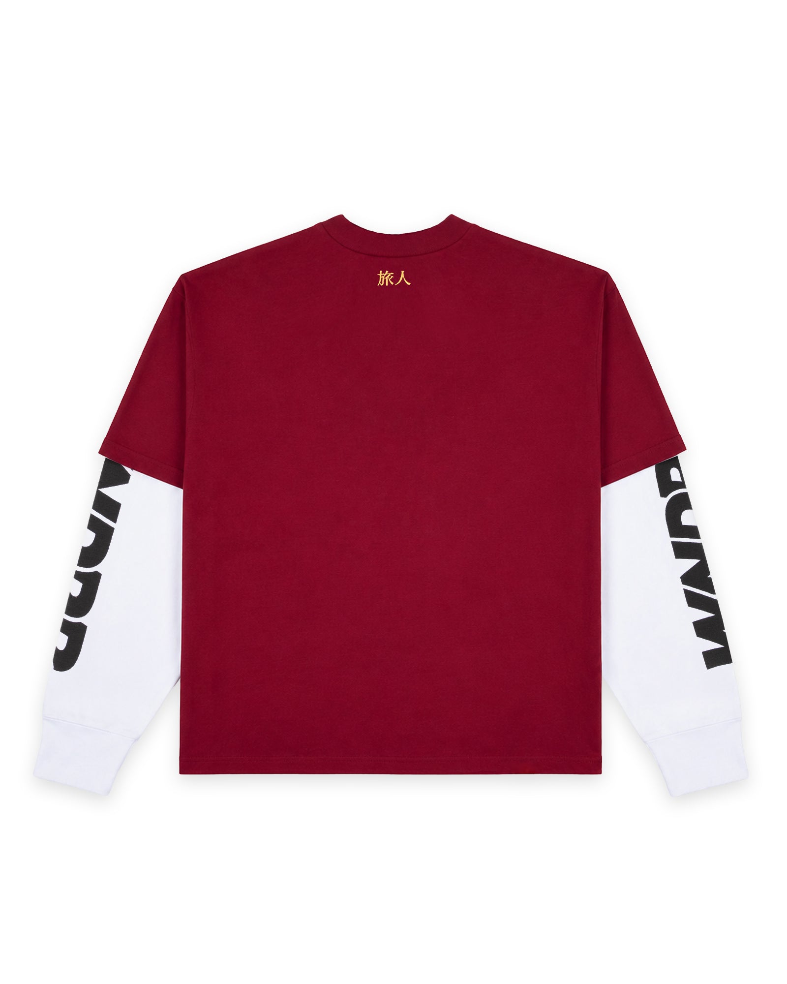 SHODO LAYERED L/S TEE - BLOOD RED