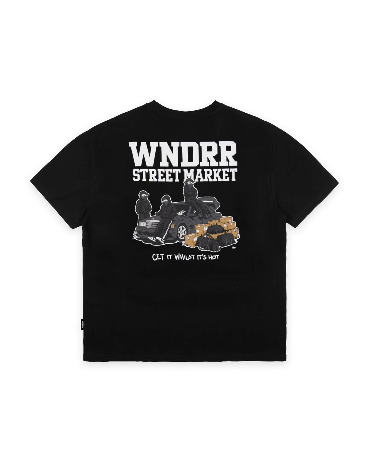 STREET MARKET BOX FIT TEE - BLACK