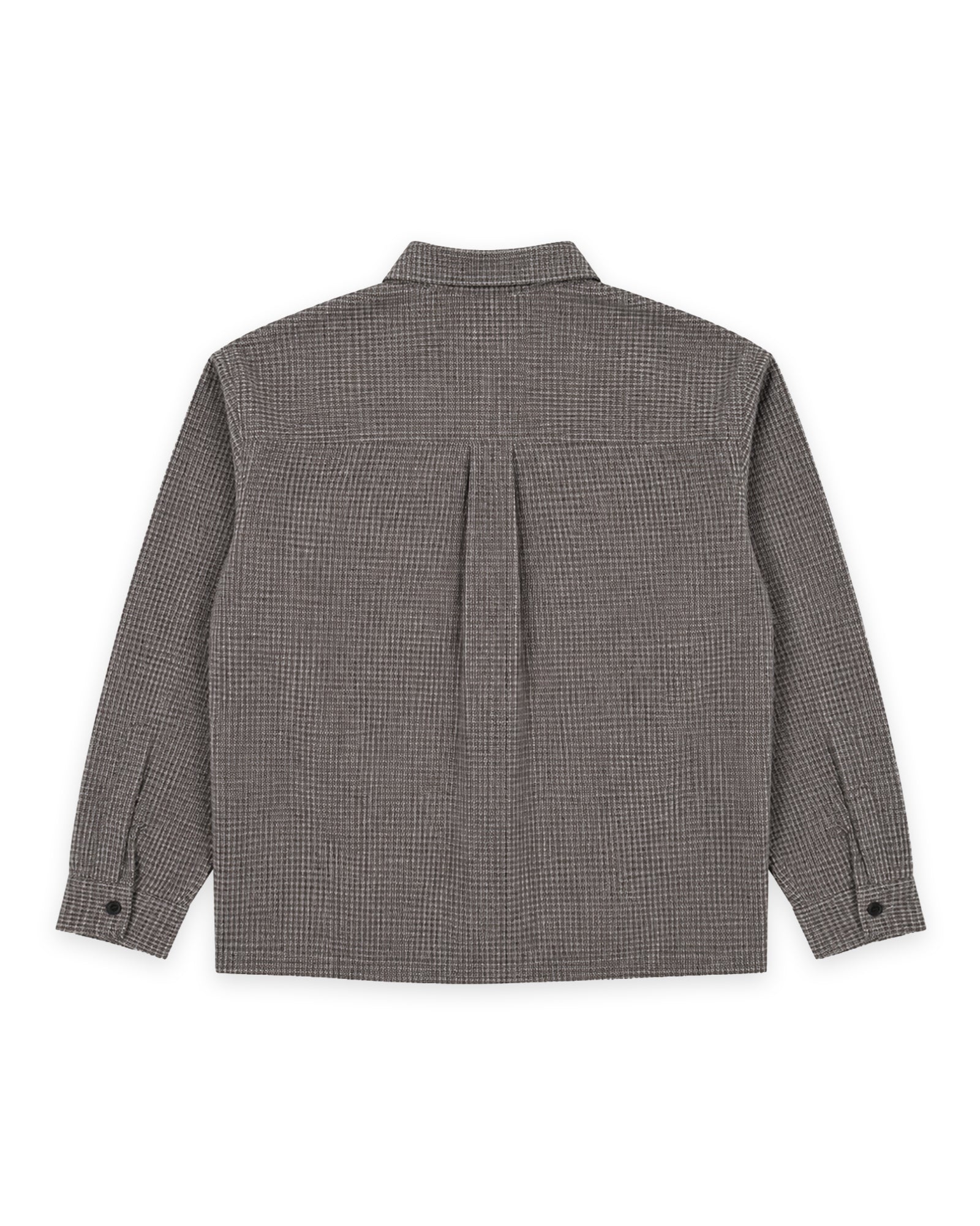 STARTER CHECK L/S SHIRT - BLACK/WHITE